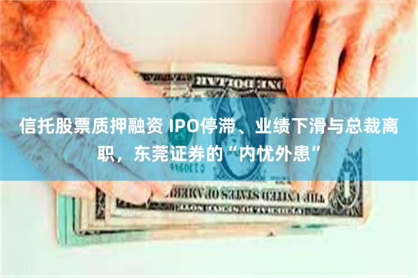 信托股票质押融资 IPO停滞、业绩下滑与总裁离职，东莞证券的“内忧外患”