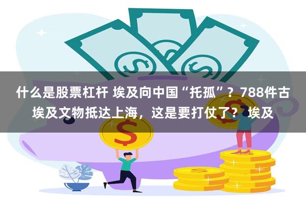 什么是股票杠杆 埃及向中国“托孤”？788件古埃及文物抵达上海，这是要打仗了？ 埃及