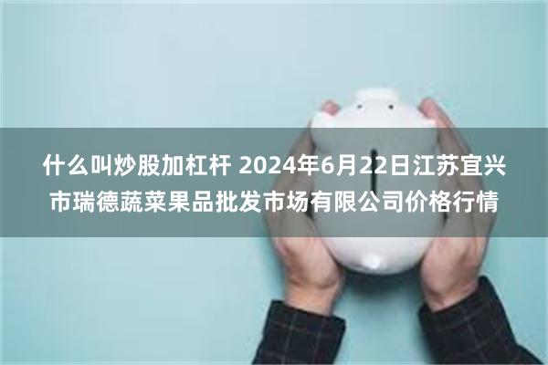 什么叫炒股加杠杆 2024年6月22日江苏宜兴市瑞德蔬菜果品批发市场有限公司价格行情