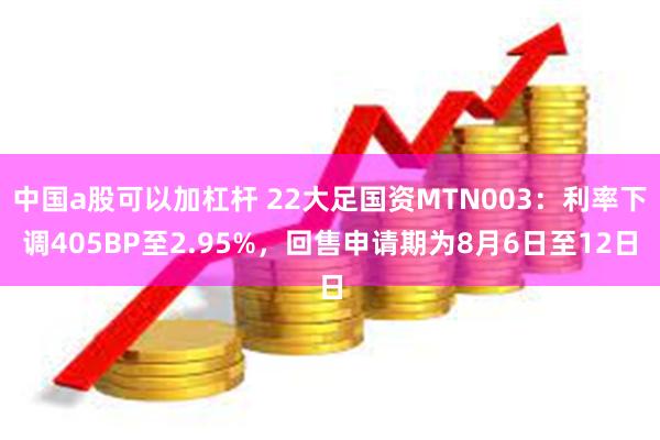 中国a股可以加杠杆 22大足国资MTN003：利率下调405BP至2.95%，回售申请期为8月6日至12日