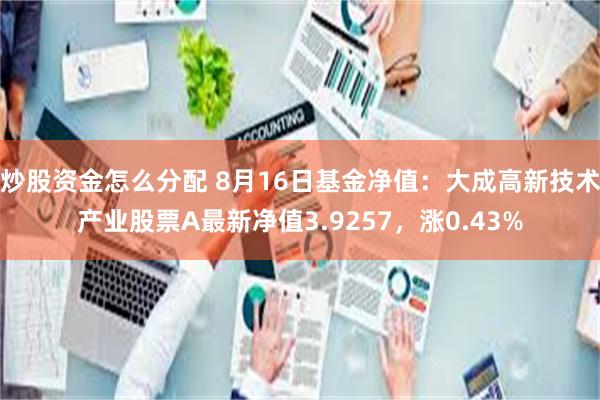 炒股资金怎么分配 8月16日基金净值：大成高新技术产业股票A最新净值3.9257，涨0.43%