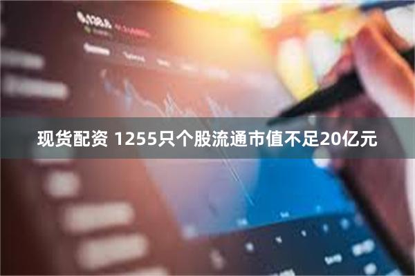 现货配资 1255只个股流通市值不足20亿元