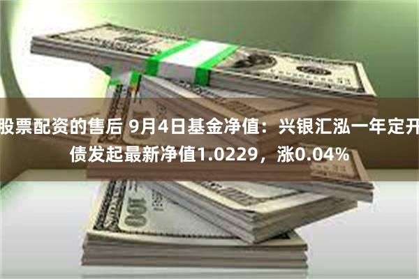 股票配资的售后 9月4日基金净值：兴银汇泓一年定开债发起最新净值1.0229，涨0.04%