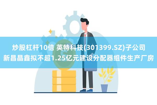 炒股杠杆10倍 英特科技(301399.SZ)子公司新昌晶鑫拟不超1.25亿元建设分配器组件生产厂房