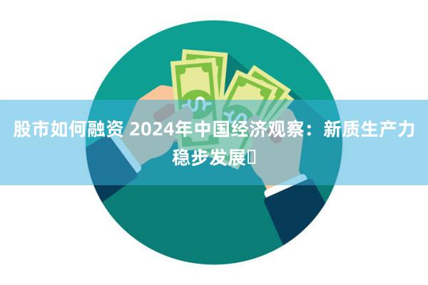 股市如何融资 2024年中国经济观察：新质生产力稳步发展​